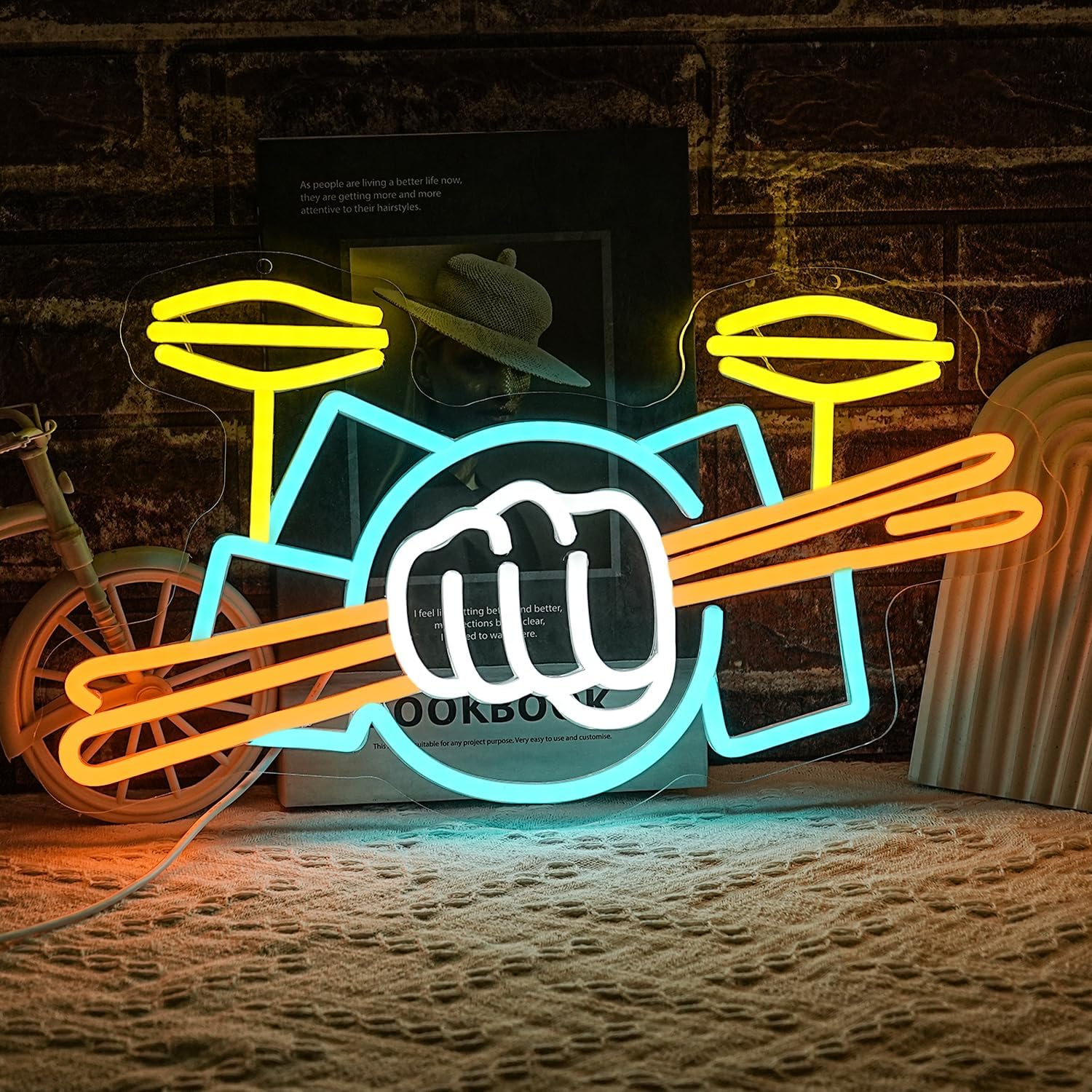 Neonowy Znak Zestawu Perkusyjn – Lighting Decoration Ideas recenzja i cena